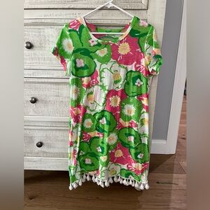 Lilly Pulitzer Bright Floral Dress - size Large